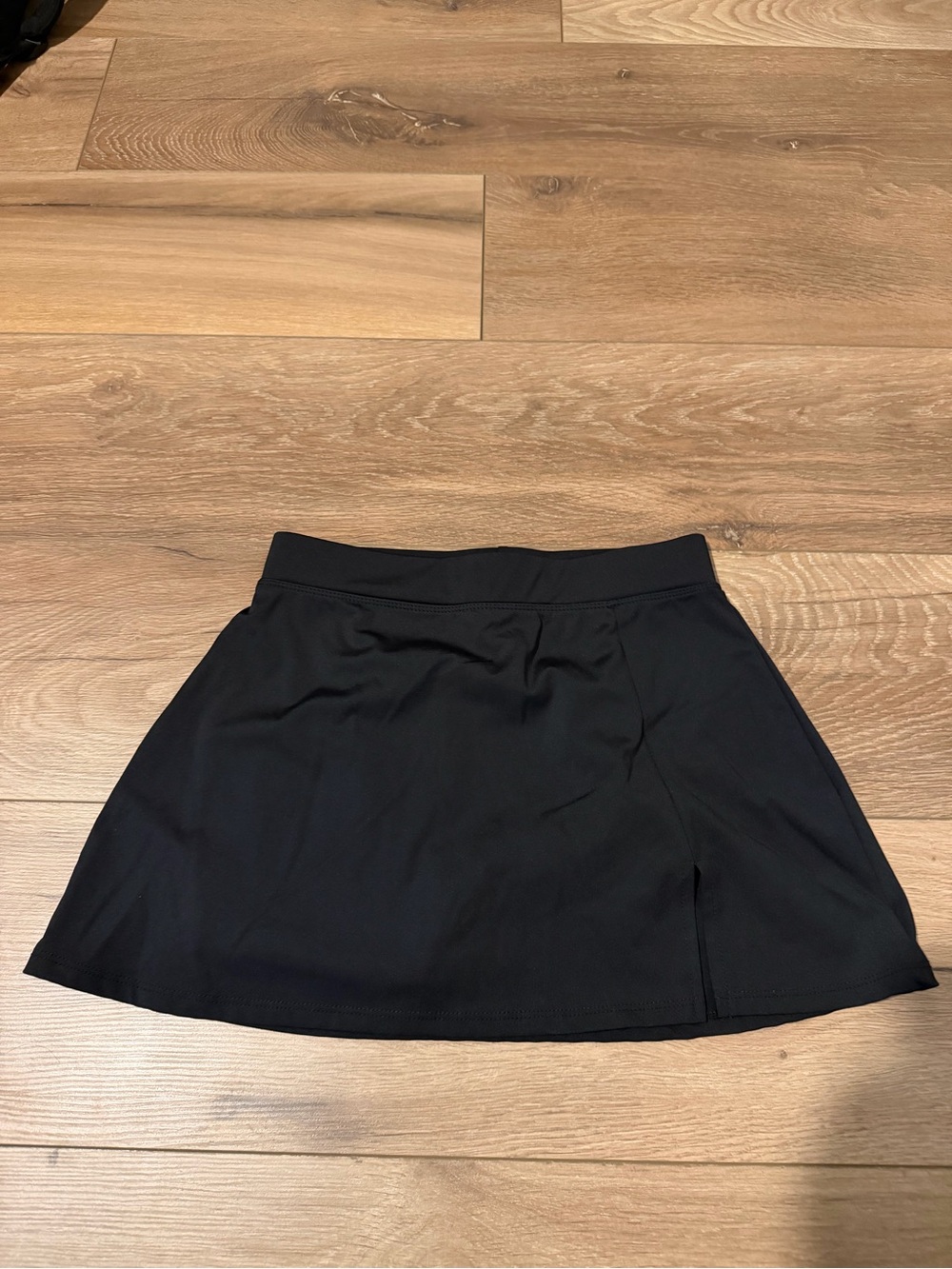 Black Womens Athletic Skirt With Slit